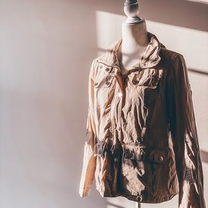 Tan Michael Kors Rain Jacket